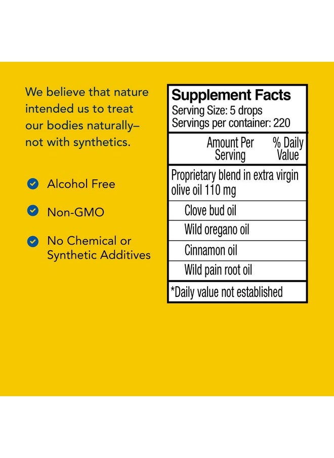 North American Herb & Spice - Oregadent Topical Oil 1 Fl. Oz. Healthy Teeth And Gums Support Oral Health Freshens Breath Oregano Clove And Cinnamon Oil Nongmo 220 Total Servings - Image 1