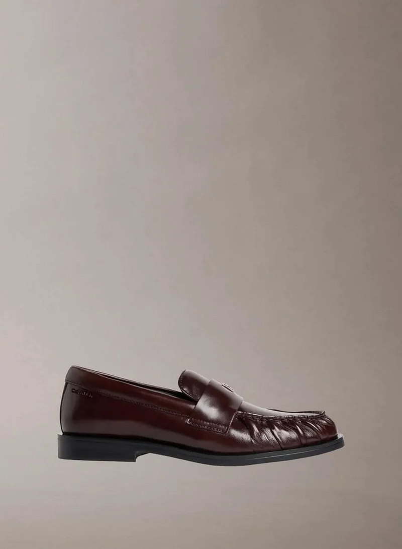 Moses - Leather Pleated Toe Loafers