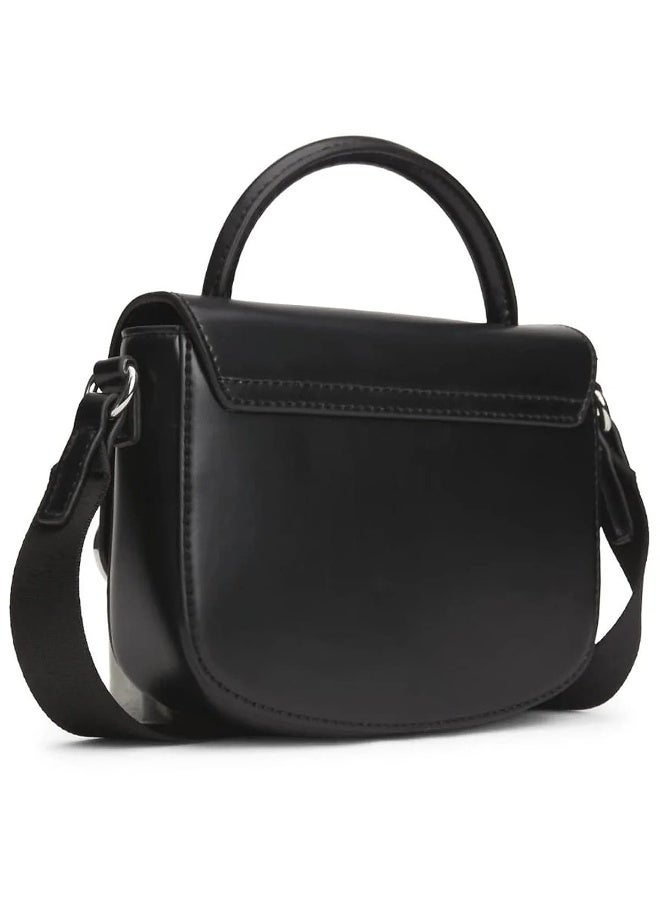 Hilfiger Denim Tommy Hilfiger Women’s Black Leather Handbag AW0AW15811 BDS – Elegant Envelope Flap Design - Image 2