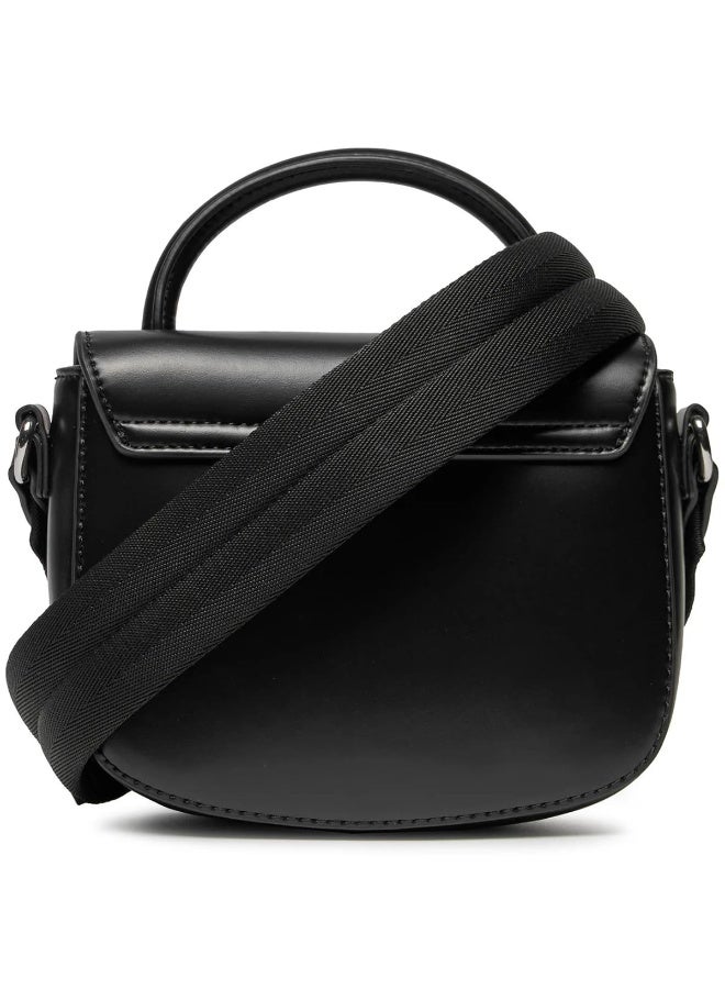 Hilfiger Denim Tommy Hilfiger Women’s Black Leather Handbag AW0AW15811 BDS – Elegant Envelope Flap Design - Image 3