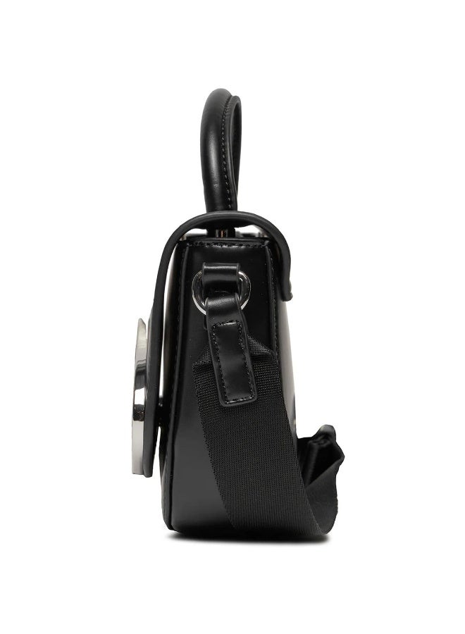 Hilfiger Denim Tommy Hilfiger Women’s Black Leather Handbag AW0AW15811 BDS – Elegant Envelope Flap Design - Image 4
