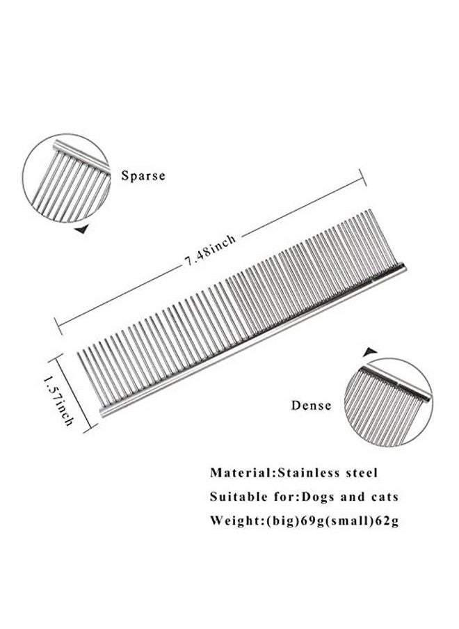 Alexvyan Stainless Steel Grooming Comb for Girl Women Boy Men Human Narrow & Wide Tooth  - Image 5