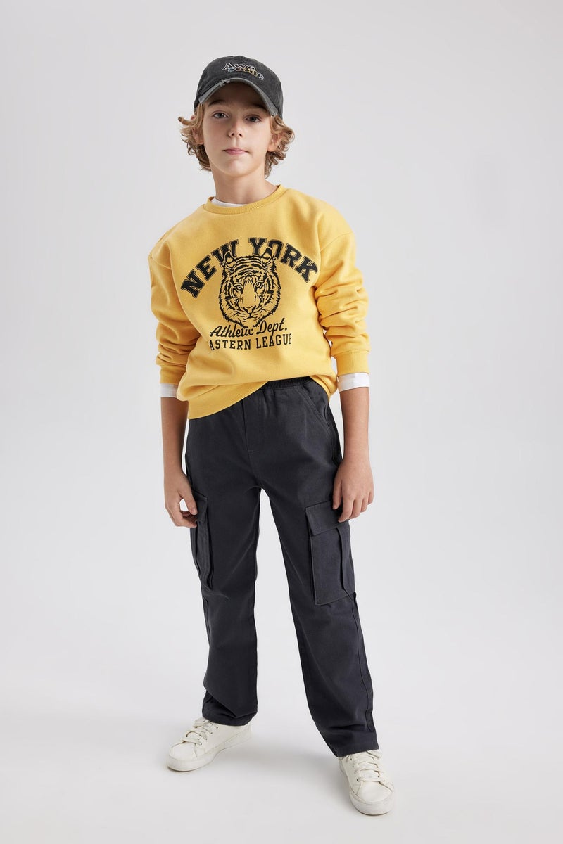 DeFacto Boy Cargo Fit Gabardine Trousers  - Image 2