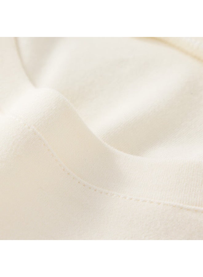 Hodo Uni Cotton Thermal Underwear Set Autumn Long Johns Youth Base Layer Warm Cotton Sweater N2101 White 185 - Image 1