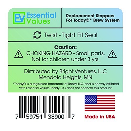 Essential Values 6 Pack Replacement Stoppers/Plugs For Toddy and Filtron Cold Brew Systems, by Essential Values - Image 5