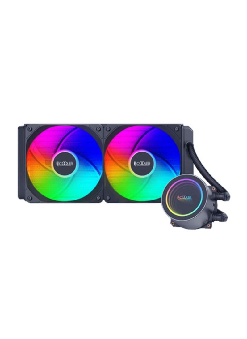 DEEPCOOL - 240 ARGB all-in-one water cooling radiator computer CPU silent colorful chassis fan - Image 1