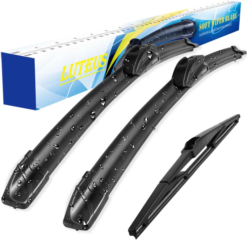 LUTEUS Wiper Blades Replacement for 20142022 Jeep Cherokee All Seasons Windshield Wiper Blades 261814Set of 3 UJ HOOK