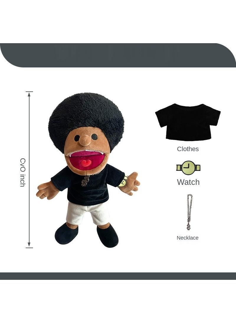 general 1 Pcs Rap singer Lille T Jeffy Feebee Series Puppets Cody Plush Toy 40cm