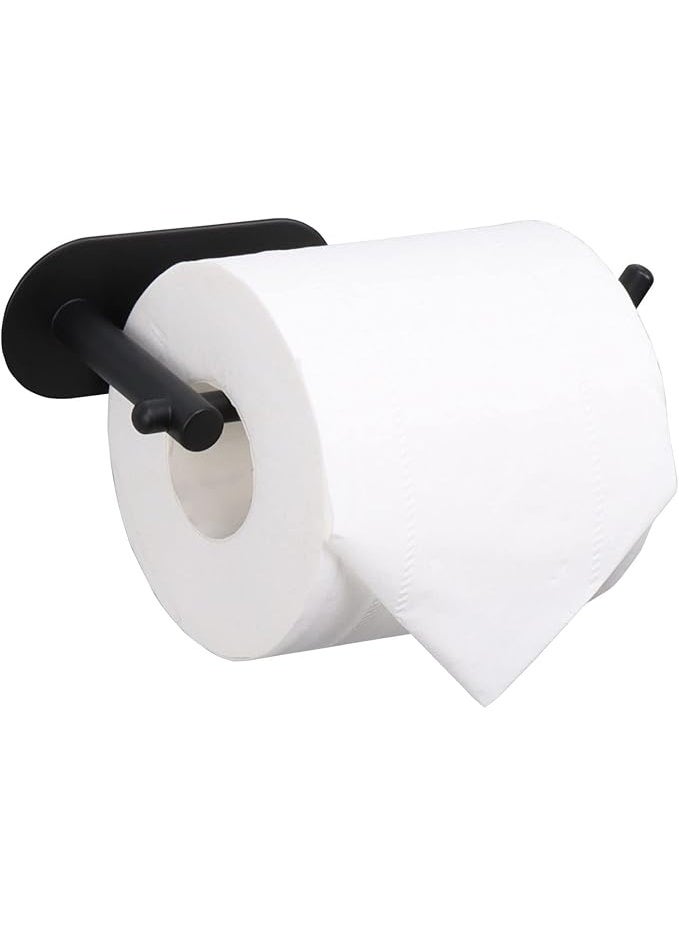 TocTen حامل ورق تواليت ذاتي اللصق - حامل ورق تواليت من الفولاذ المقاوم للصدأ بدون حفر للحمام أو المطبخ أو المكتب | مقاوم للصدأ، سهل التركيب، حامل مناديل عصري لاصق للأسطح الملساء - Image 1
