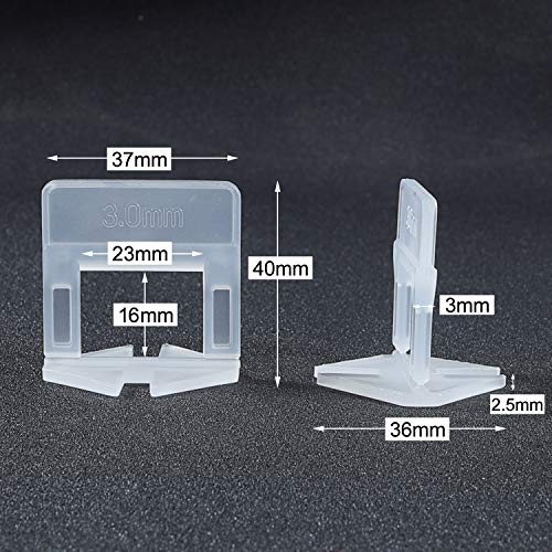 Xgunion Tile Leveling System Clips - 400 Pcs Clips(1/8" (3mm)) - Image 2