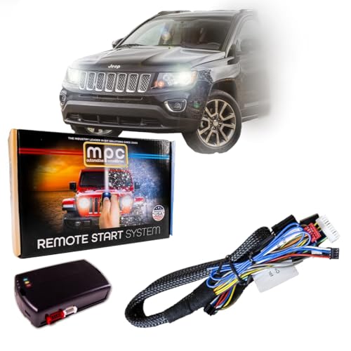 MPC Remote Start Kit Compatible with 2008-2017 Jeep Compass || 100% Plug n Play Harness || Press 3X Lock Fob to Start || 15 Minute Install - Image 1