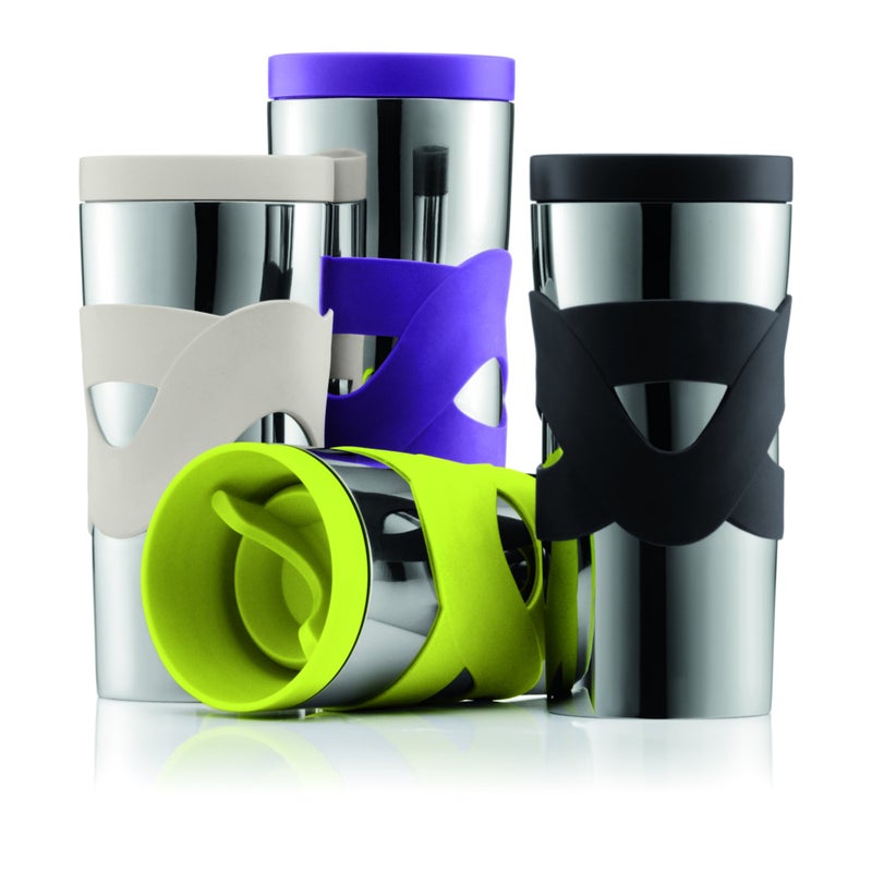 BODUM Stainless Steel Travel Vacuum Mug - Black - Image 2