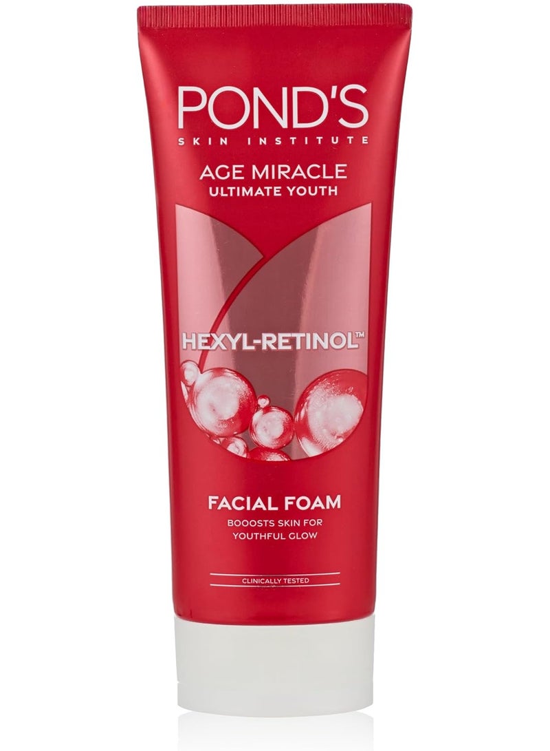 Pond's Age Miracle Ultimate Youth Facial Foam, with Hexyl Retinol - Image 1