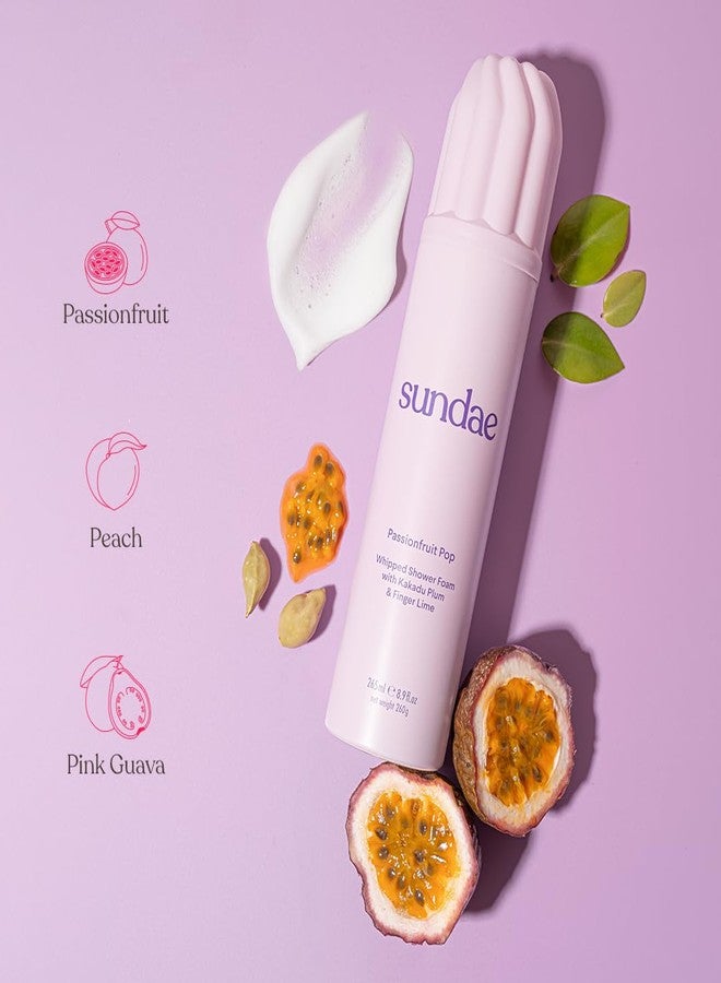 sundae Whipped Shower Foam Passionfruit Pop with Kakadu Plum & Finger Lime 8.9 oz. 365ml - Image 3