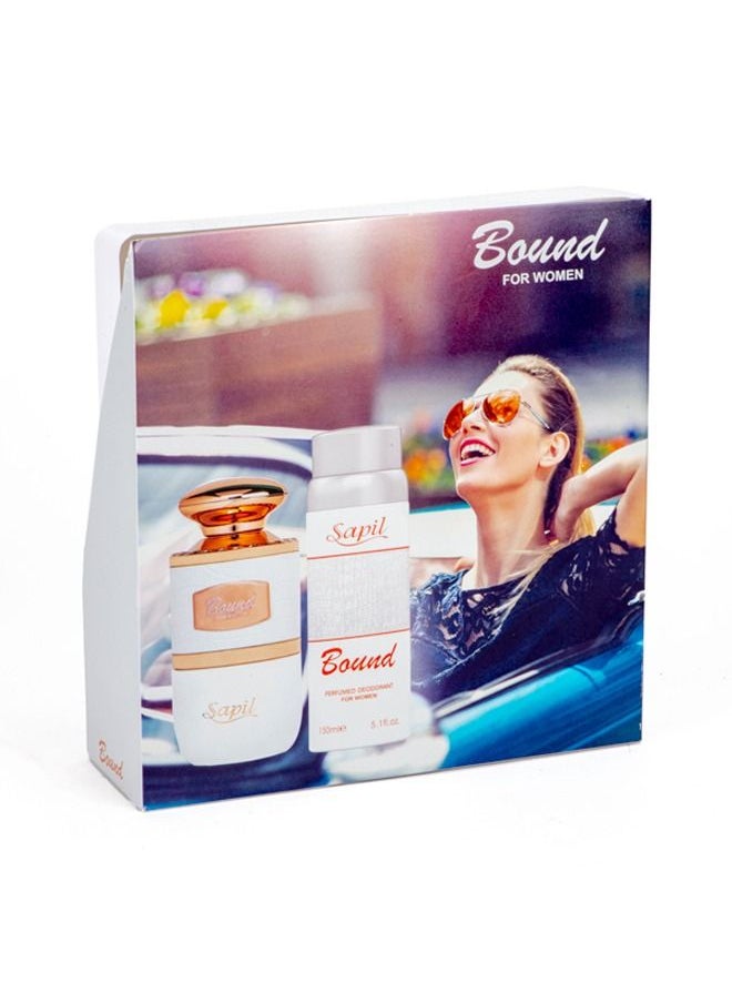 سابل باوند للنساء 100مل- عطر بخاخ/ 150مل- مزيل عرق/ مجموعة هدايا  - Image 2