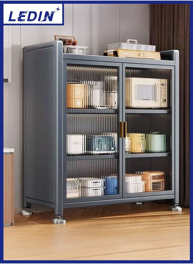 LEDIN Kitchen Side Cabinet Floor to Floor Multi-layer Kitchen Multifunctional Shelf Living Room Storage Cabinet  - Image 1