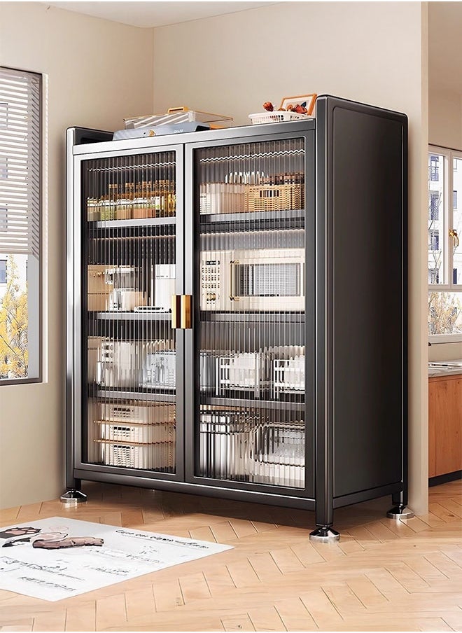LEDIN Kitchen Side Cabinet Floor to Floor Multi-layer Kitchen Multifunctional Shelf Living Room Storage Cabinet  - Image 4