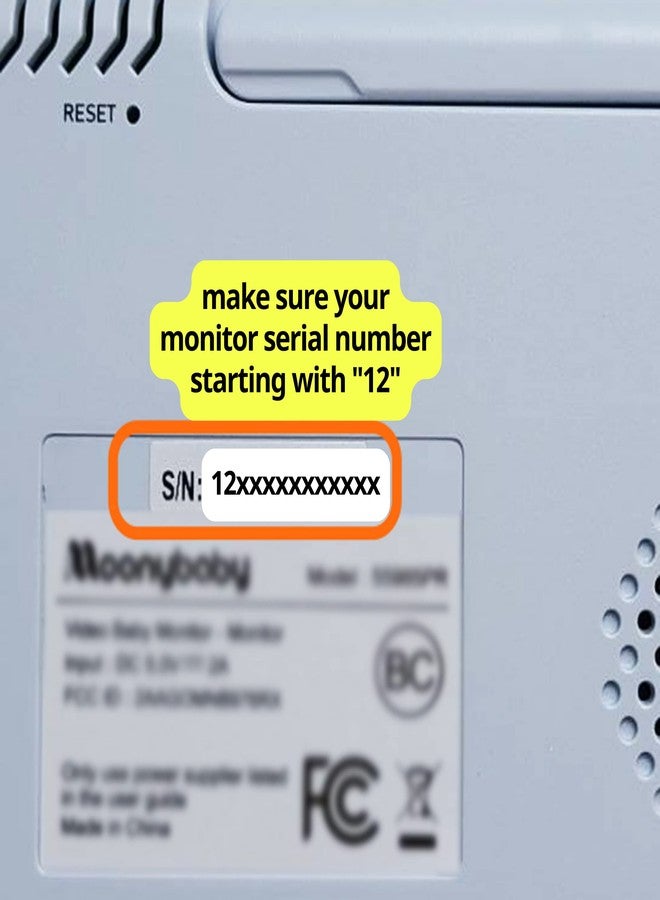 Moonybaby QuadView 30 & 40 Add-on Camera, Only for Handheld Monitor's S/N Number Start with 12 - Image 2