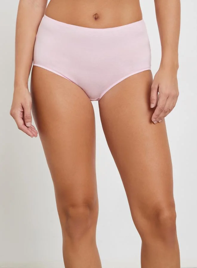 Styli Pack of 5 - Cotton Solid Full Briefs
