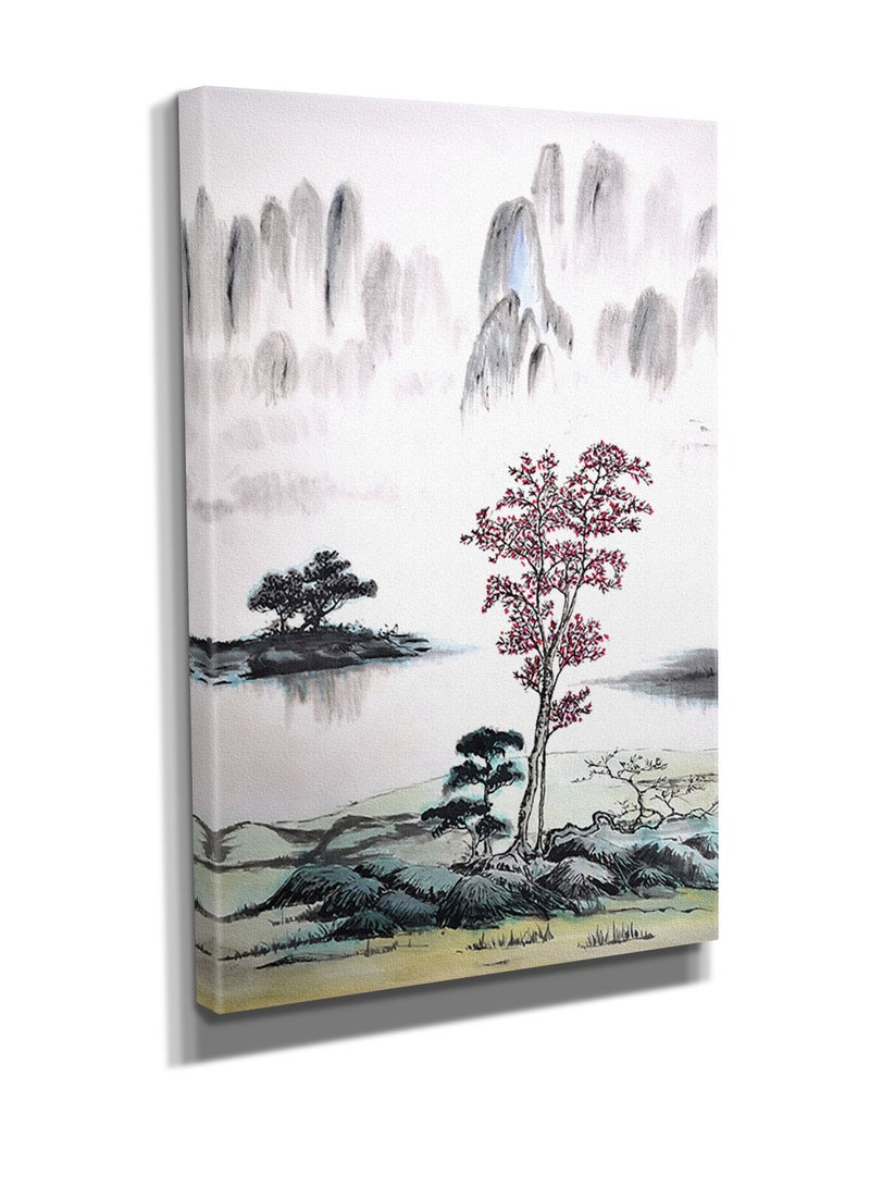 مودكلاس لوحة جدارية كانفس بتصميم اشجار - Image 2