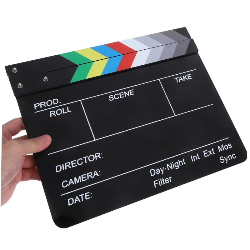 Multifunctional Acrylic Movie Clapboard Prop For Photography Decor Filmmaking - Image 5