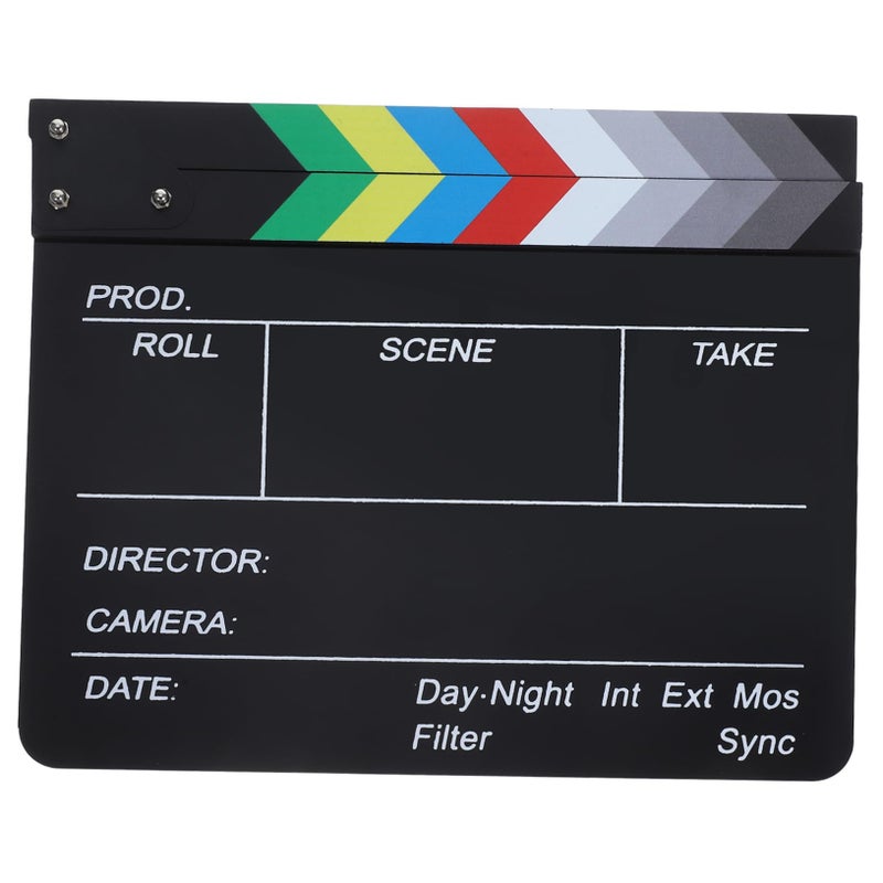 Multifunctional Acrylic Movie Clapboard Prop For Photography Decor Filmmaking - Image 2