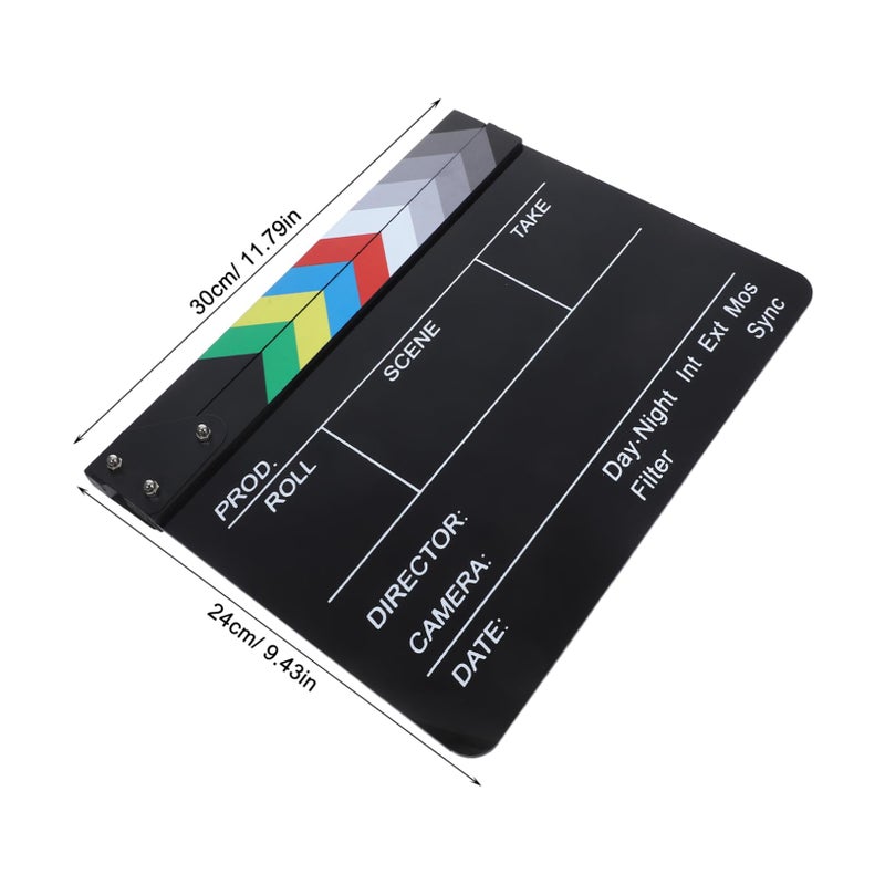 Multifunctional Acrylic Movie Clapboard Prop For Photography Decor Filmmaking - Image 3