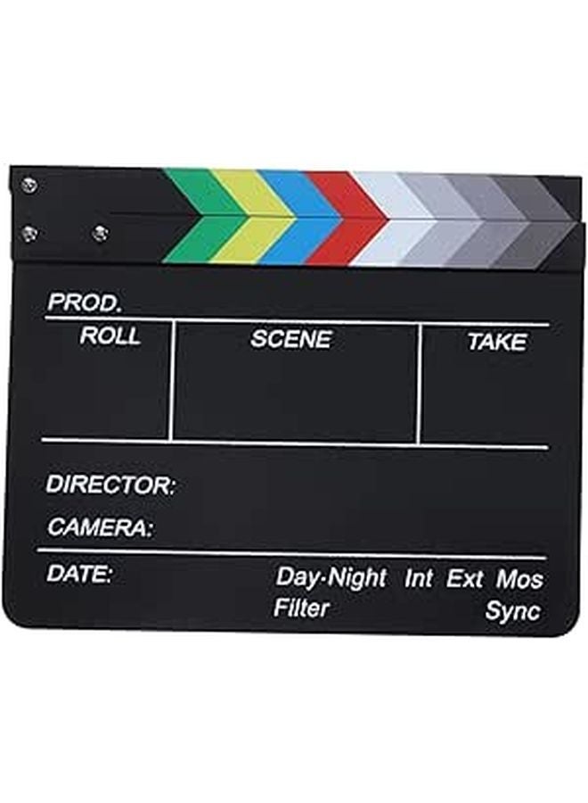 Multifunctional Acrylic Movie Clapboard Prop For Photography Decor Filmmaking - Image 1