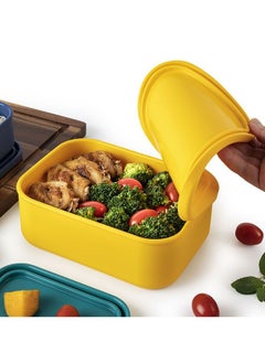 Arabest Silicone Baby Food Storage Box， Leak Resistant Airtight Lids  Oven Baking Safe Containers Non-BPA Microwave and Freezer Safe Lunch Boxes  (Four Color Set)  - Image 5