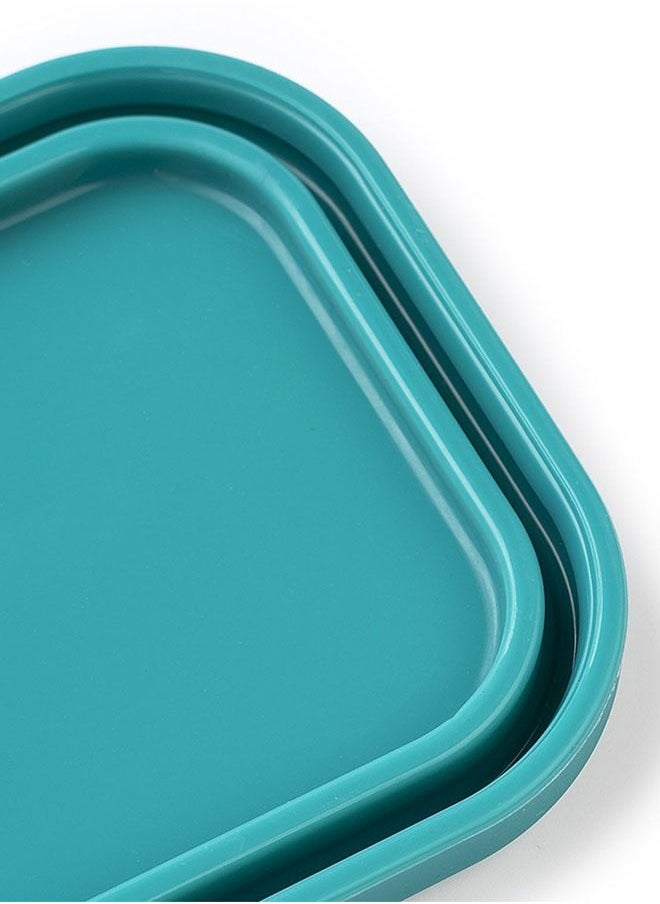 Arabest - Silicone Baby Food Storage Box， Leak Resistant Airtight Lids  Oven Baking Safe Containers Non-BPA Microwave and Freezer Safe Lunch Boxes  (Four Color Set) - Image 1