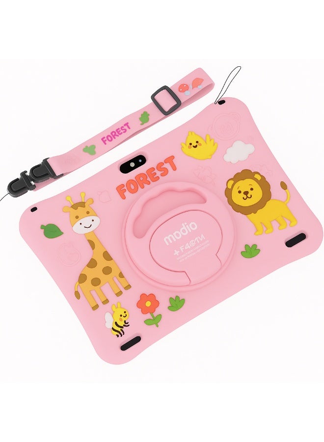 MODIO TAB Modio M25 Kids Tablet – 10.1 Inch HD Display, Android 13, 8GB RAM + 512GB Storage, 8000mAh, Dual Camera, 5G WiFi, with Pen, Watch & Stickers (Pink) - Image 4
