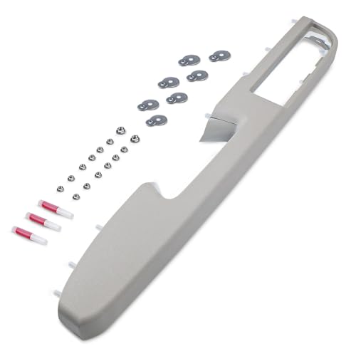 RHAOCZIYAUTO 926-740 Front Left Driver Side Armrest Repair Kit Fit for Chevy Silverado Suburban Tahoe Avalanche For GMC Sierra Yukon 2010-2014 Door Panel with Release Handle Above Armrest 27In - Gray -GM# 84127281 - Image 1