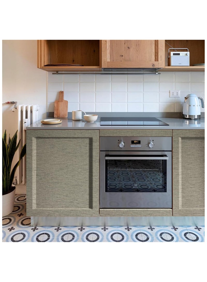 آنا ورق جدران ذاتي اللصق سميك بملمس رمادي داكن مقاس 40 سم × 5 م - Image 5