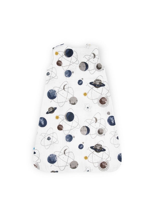 ليتل يونيكورن كيس نوم فاخر من قماش موسلين ليتل يونيكورن للأطفال من عمر ٠ إلى ٦ أشهر، بوزن ١.١ توغ | قطن موسلين ناعم وجيد التهوية لنوم أكثر أمانًا | سحاب ثنائي الاتجاه (كوكبي) - Image 3