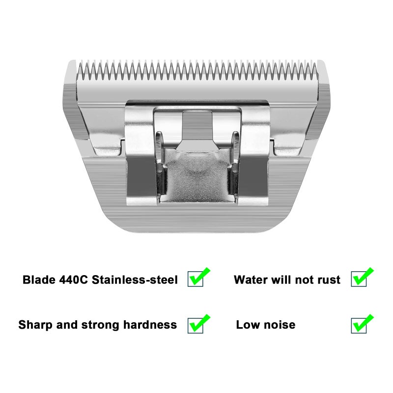 DODAER 2 Pack 30 Wide Blades for Dog Grooming,Compatible with Andis,Oster A5,Wahl km10 Clippers,Cutting Length 1/100" - Image 2
