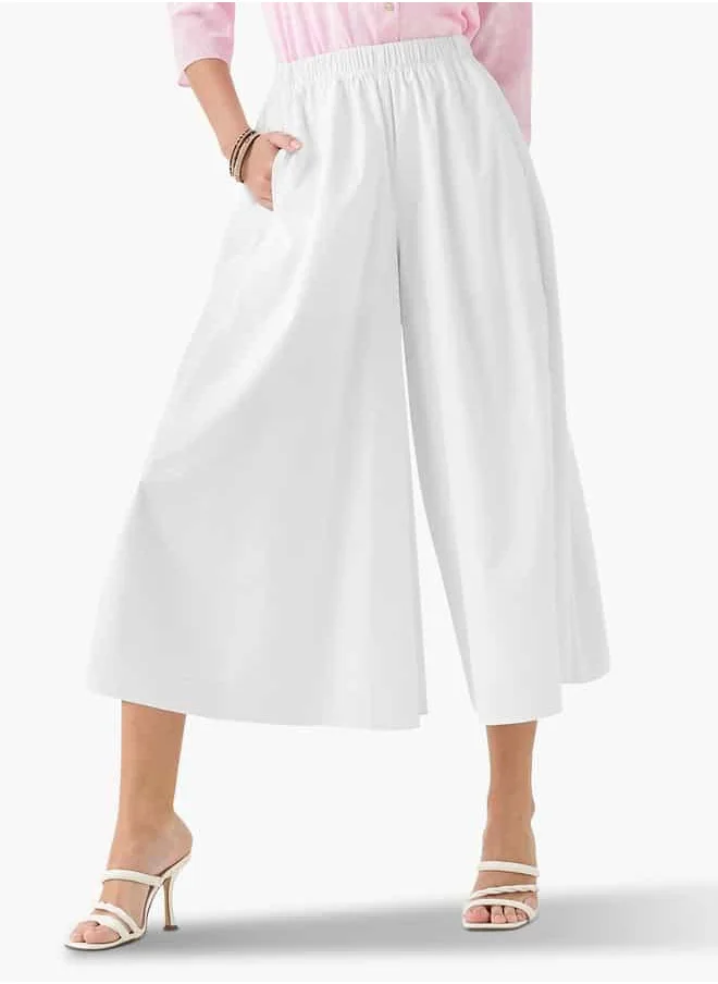 Iconic Flexi Waist Wide Leg Palazzo Pants