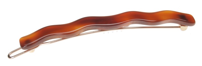 France Luxe Wavy Tige Boule Barrette - Tortoise - Image 1