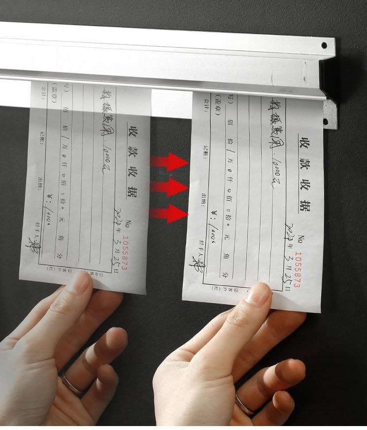 THW 18 inch Bill Rail Order Tab GrabberBill RackBill HolderTicket RackKOT HolderBill Holder for Hotel Caf Restaurant Pubs Bars 18inch 45 cm - Image 4