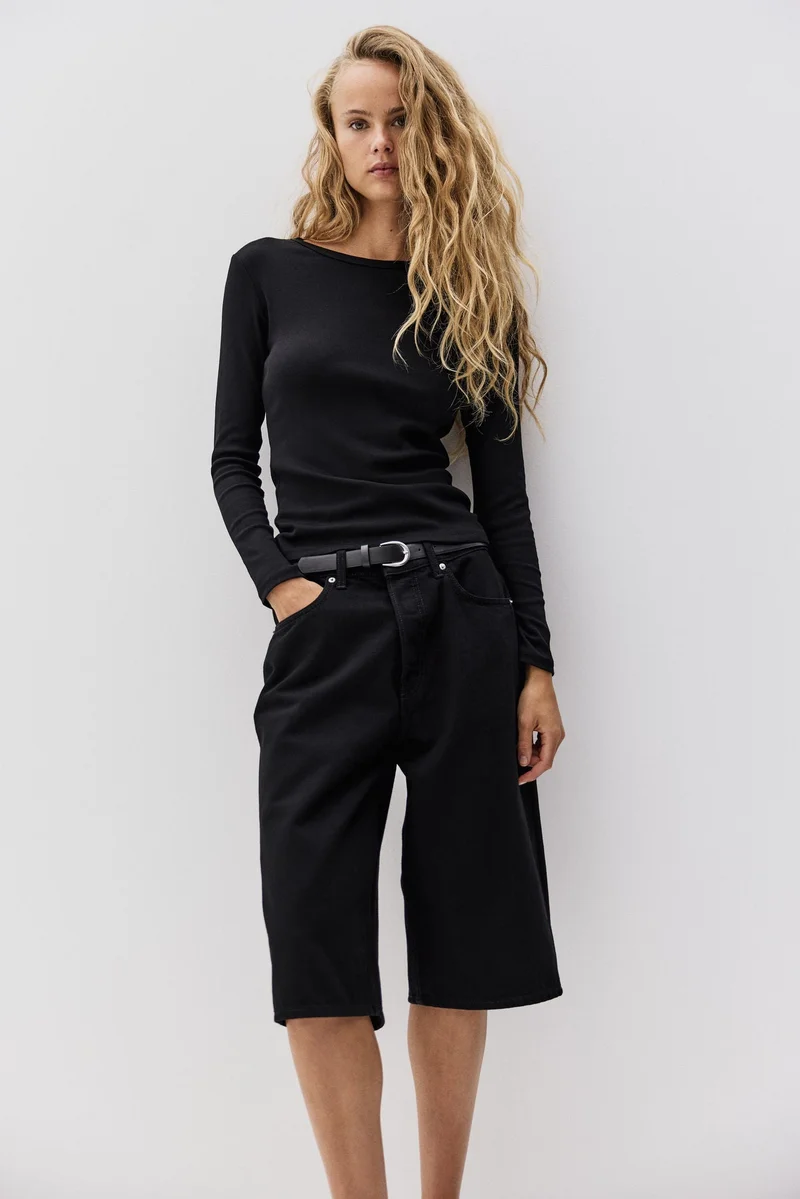 H&M Ribbed cotton top