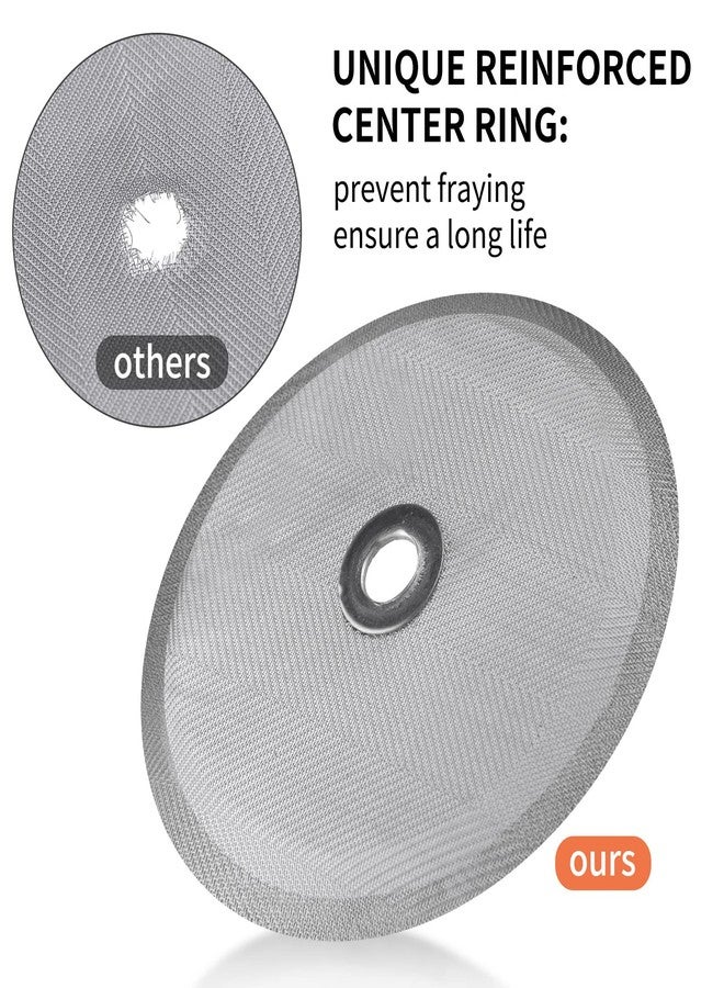 Sivaphe 12 oz French Press Replacement Filter, 1-2 Cup Coffee Maker Stainless Steel Filter, 6 Pieces Mesh Screen for 350ml Small French Coffee Press - Image 4