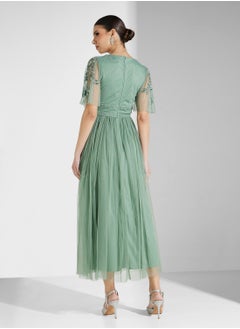 Maya Embellished Tulle Midaxi Dress With Trims  - Image 2