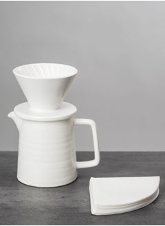 LKTOCAFT V60 Immersion Dripper,Dual-Use Pour Over Coffee Maker with Leak-Proof Valve, One-Click Release, Includes V02 Filters Paper & Pot  - Image 1