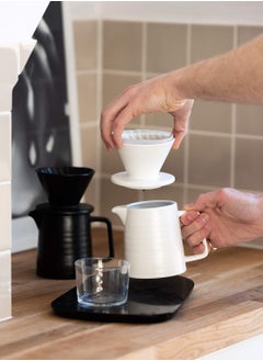 LKTOCAFT V60 Immersion Dripper,Dual-Use Pour Over Coffee Maker with Leak-Proof Valve, One-Click Release, Includes V02 Filters Paper & Pot  - Image 3
