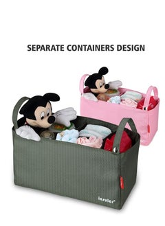 insular Portable Stroller Organizer Universal Diaper Organizer Bag for Mother and Baby Travel Soft Waterproof Stroller Bag  - Image 4