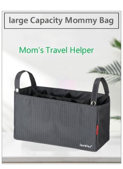 insular Portable Stroller Organizer Universal Diaper Organizer Bag for Mother and Baby Travel Soft Waterproof Stroller Bag  - Image 1