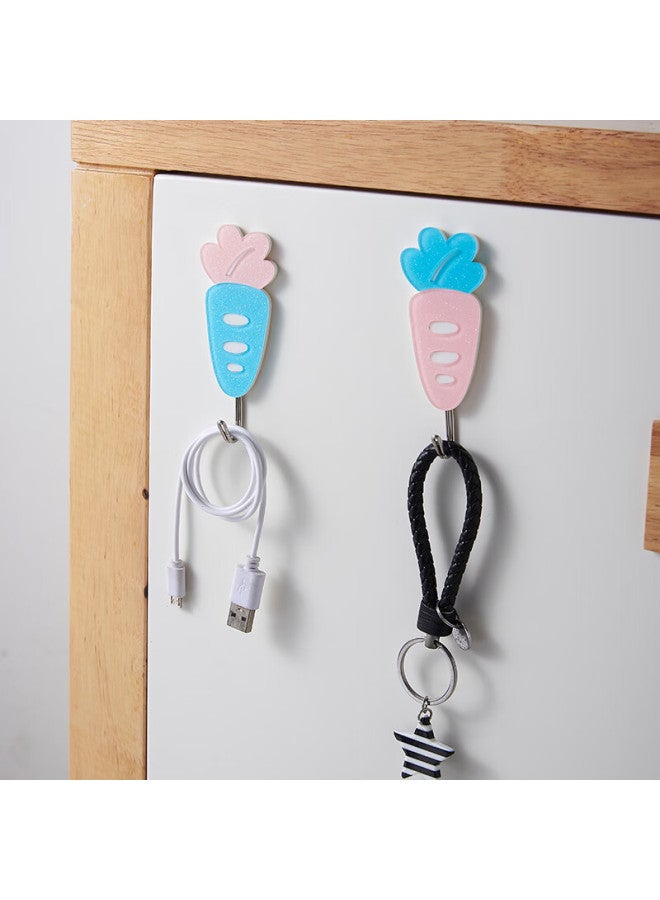 Chahua Adhesive Hooks, No Drilling Required, Strong Sticky Bathroom Hooks, Nail-free Toilet Organizer Hangers, Pack Of 2 - Image 2