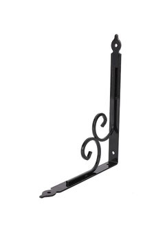 LAWAZIM Iron Shelf Brackets Butterfly Shape Black- Heavy Duty Metal Mounting Wall L Shaped Corner Brace Support with Sleek Modern Design -Ideal for Kitchen, Bathroom, Living Room, and Office  - Image 2