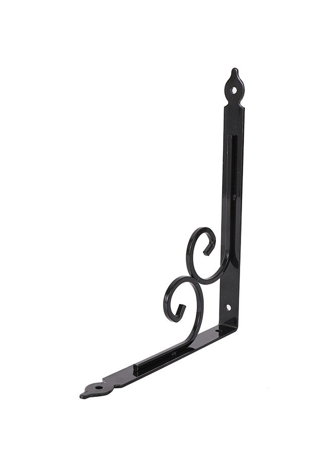 LAWAZIM Iron Shelf Brackets Butterfly Shape Black- Heavy Duty Metal Mounting Wall L Shaped Corner Brace Support with Sleek Modern Design -Ideal for Kitchen, Bathroom, Living Room, and Office  - Image 2