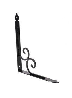 LAWAZIM Iron Shelf Brackets Butterfly Shape Black- Heavy Duty Metal Mounting Wall L Shaped Corner Brace Support with Sleek Modern Design -Ideal for Kitchen, Bathroom, Living Room, and Office  - Image 1
