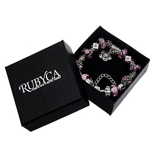 RUBYCA Handmade Inspired Snake Chain Charm Bracelet Tibetan Silver Tone Best Friends Love Jewelry - Image 2